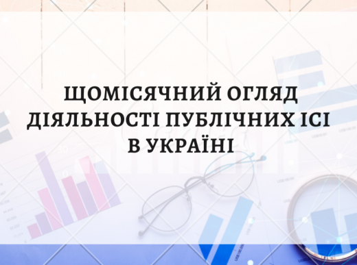 Щомісячний огляд діяльності публічних ІСІ в Україні (відкриті, інтервальні, закриті фонди). Жовтень 2020 року